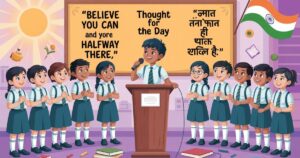 Thought For Day in Hindi & English (For School Kids)